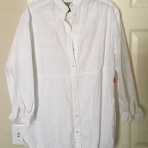 Esprit White Casual Button Down Cotton Shirt